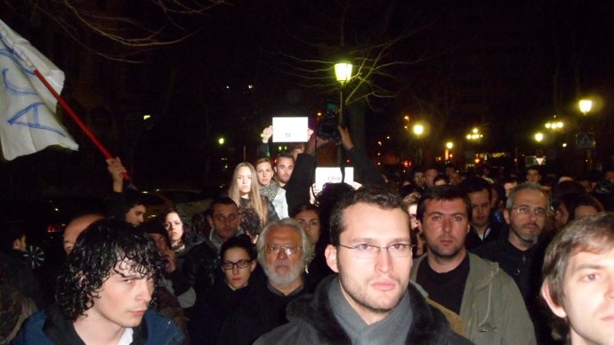 Manifestación En Apoyo A Los Estudiantes De Valencia.