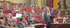 El Presidente De La Generalitat, Artur Mas, En El Pleno Del Parlament