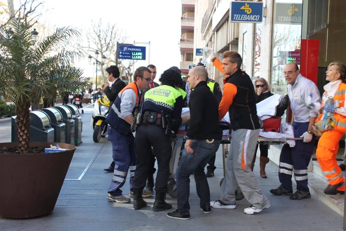 Uno De Los Heridos En El Suceso Ocurrido En Un Banco De Gandia