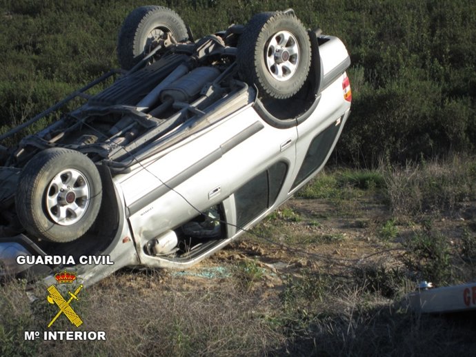 Vehículo Donde Han Interceptado Casi 500 Kilos De Hachís En Huelva.
