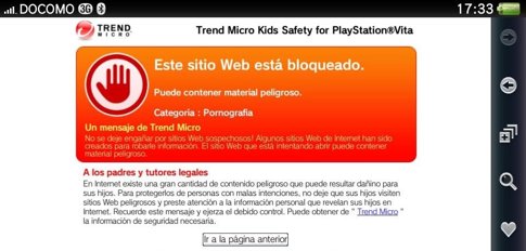 Solución Trend Micro Kids Safety Para PS Vita