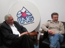 Guillerme Vázquez Y Suso Seixo En La Sede Del BNG