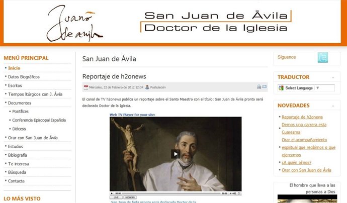 Web De San Juan De Ávila