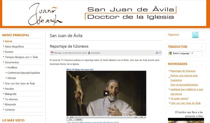 Web De San Juan De Ávila
