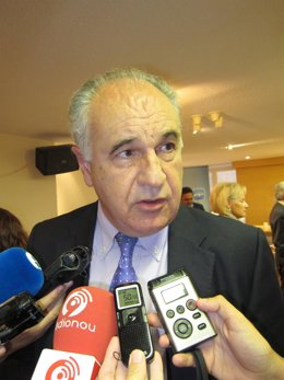 Rafael Blasco atiende a los medios en imagen de archivo