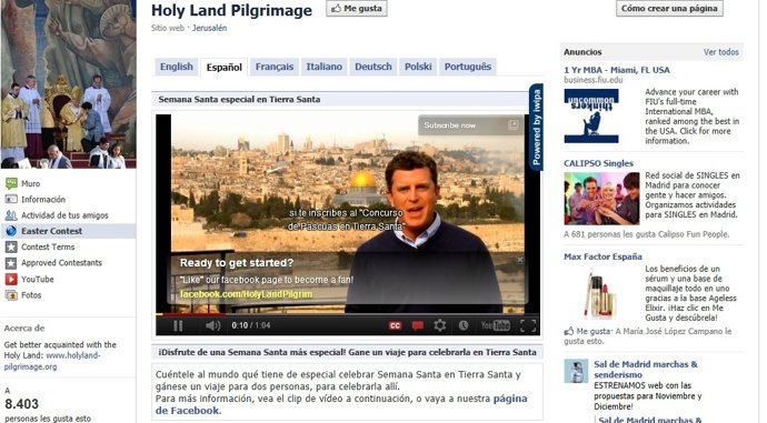 Israel Regala Un Viaje Para El Ganador De Su Concurso En Facebook