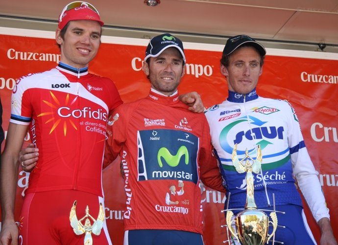 Valverde, Taaramae Y Coppel, Podio De La Vuelta A Andalucía