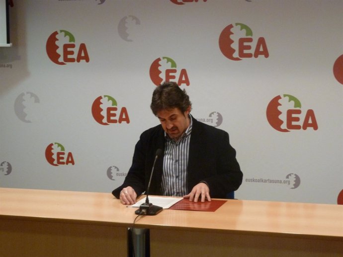 El Secretario General De EA, Peio Urizar.