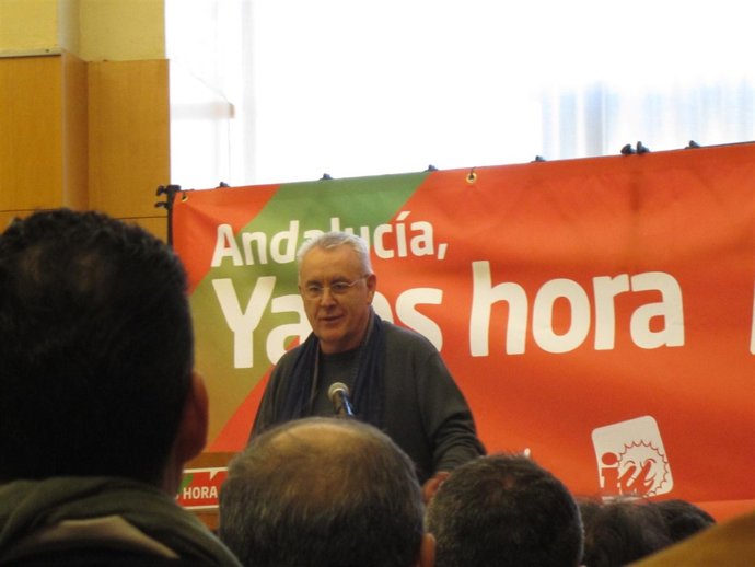 El Coordinador General De IU Cayo Lara En Málaga