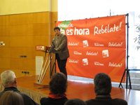 Valderas califica de "insulto a la inteligencia" las palabras de Santiago Herrero, "que se ha quitado la careta"