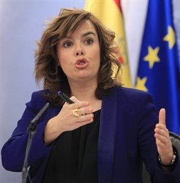 Soraya Sáenz De Santamaría En El Consejo De Ministros
