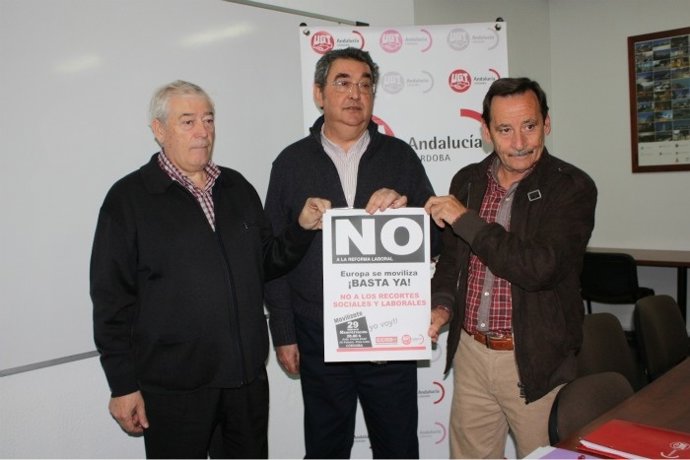 Ferrer, Entre Valverde Y El Secretario De UGT-Córdoba