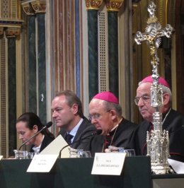 Pilar De La Oliva, Alberto Fabra, Carlos Osoro Y Renzo Fratini Durante El Acto.