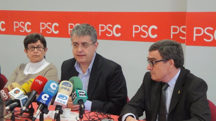 Tere Cunillera, Antoni Llena Y Àngel Ros, Del PSC