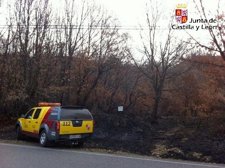 Imagen Del Incendio En Las Omañas