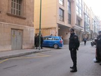 Medio centenar de policías nacionales protegen los Juzgados de Palma ante la declaración del Duque de Palma