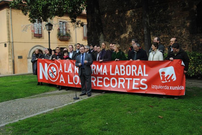 Iglesias, Durante La Presentación De Su Candidatura.