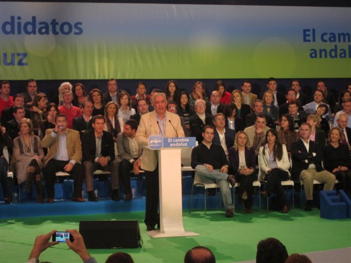 El Presidente Del PP-A, Javier Arenas