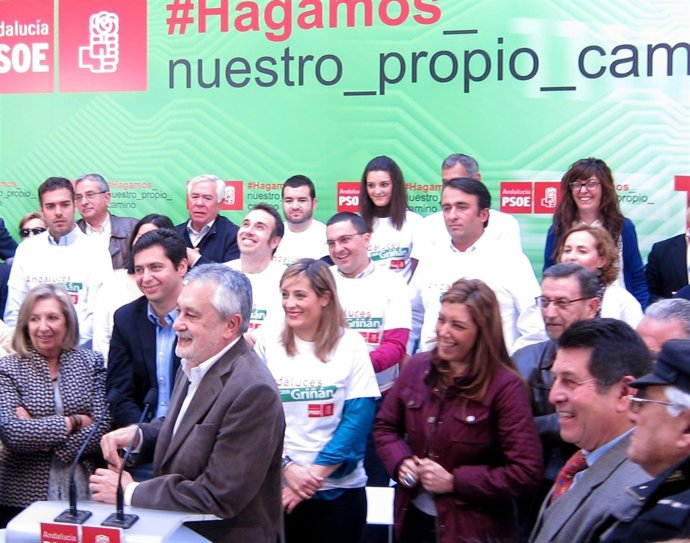 Griñán En Un Acto En La Sede Del PSOE En Sevilla