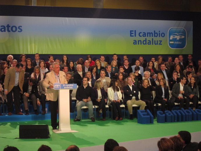 El Presidente Del PP-A, Javier Arenas