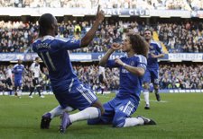 Drogba Celebra El Gol Que Le Convierte En El Cuarto Máximo Anotador Del Chelsea