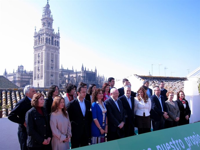 Candidatura Del PSOE Por La Provincia De Sevilla, Liderada Por Griñán