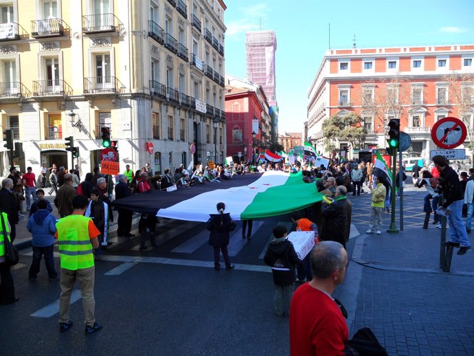 Manifestación Siria En Madrid