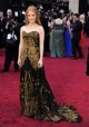 Jessica Chastain posando sobre la alfombra roja de