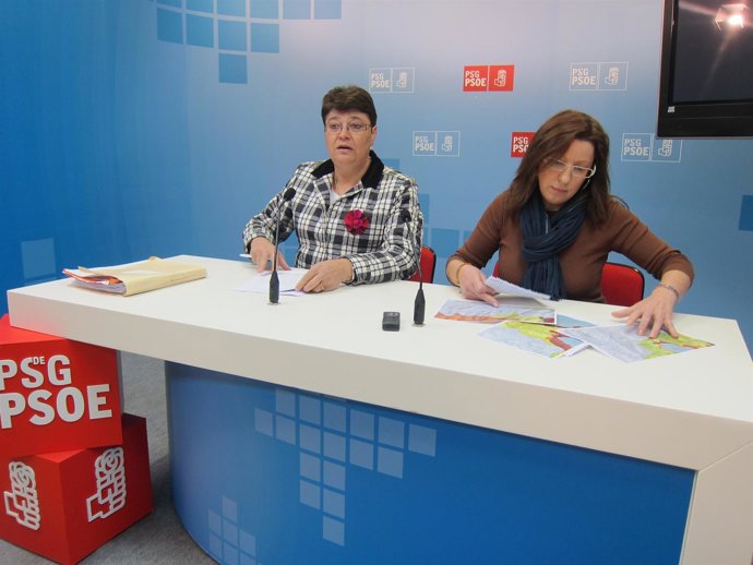 Portavoces De Pesca Y Medio Ambiente Del Psdeg, Marisol Soneira Y Carmen Gallego