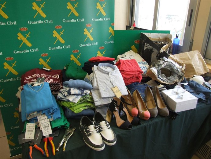 Imagen De Artículos Robados En Un Centro Comercial De Pamplona.