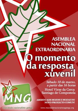 Cartel Asamblea Mocidade Nacionalista Galega