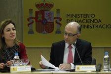 El Ministro Cristóbal Montoro  Y La Secretaria De Estado De Presupuesto