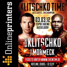 Onlineprinters Patrocina El Combate De Boxeo Entre Klitschko Y Mormeck