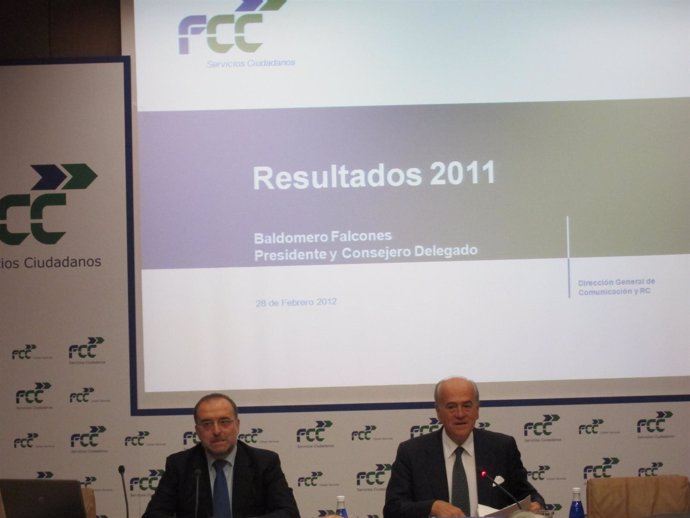 El Presidente De FCC, Baldomero Falcones, Y Su Director Financiero Víctor Pastor
