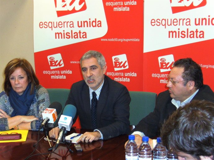 Marga Sanz (EU) Y Gaspar Llamazares (IU)       