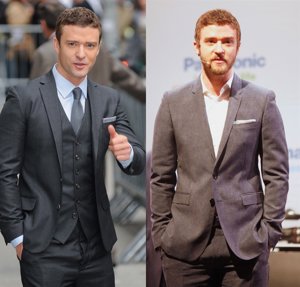 Montaje De Justin Timberlake, Con Y Sin Barba 