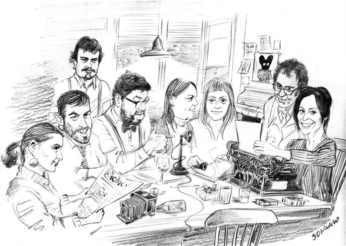 Ilustración De Gonzalo Vilas Como Imagen Del Grupo Promotor De Dioivo