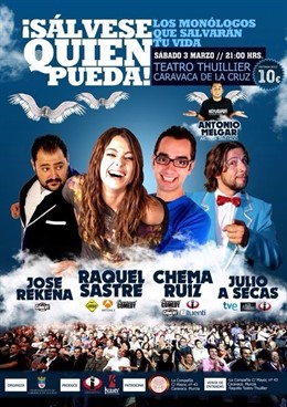 Cartel De Los Monólogos De 'Sálvese Quien Pueda'
