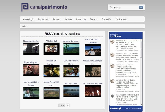 Pantallazo Del Nuevo Canal Patrimonio