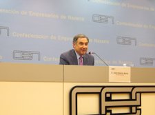 El Presidente De La Confederación De Empresarios De Navarra, José Antonio Sarría