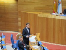 El presidente de la Xunta en el Parlamento gallego.