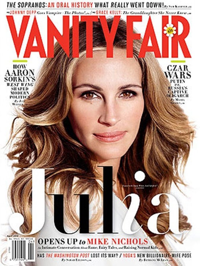 Julia Roberts En La Portada De Vanity Fair