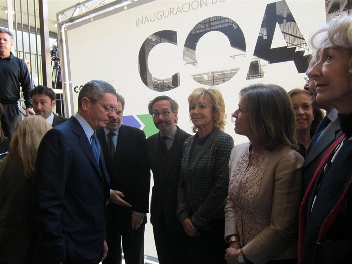 Gallardón, Aguirre Y Botella En La Nueva Sede Del COAM