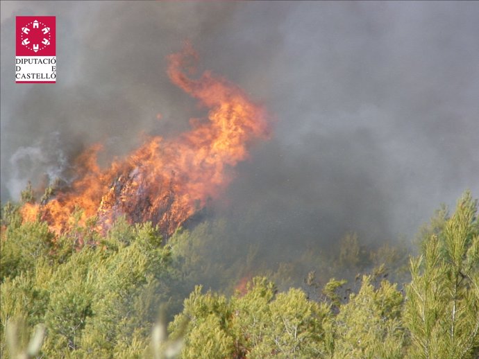 Incendio En La Sierra De Espadán