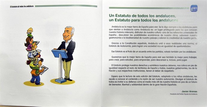 Una De Las Hojas Del Cómic Denunciado Por El PSOE.