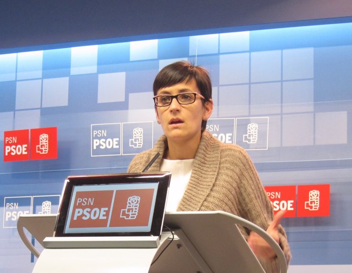 La Portavoz Del PSN, María Chivite.