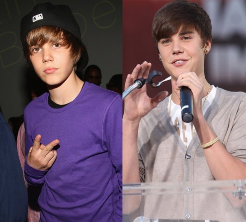 Montaje De Justin Bieber, De Niño A Hombrecito 