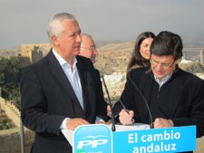 Arenas En Un Acto Público En El Mirador De San Cristóbal, En Almería