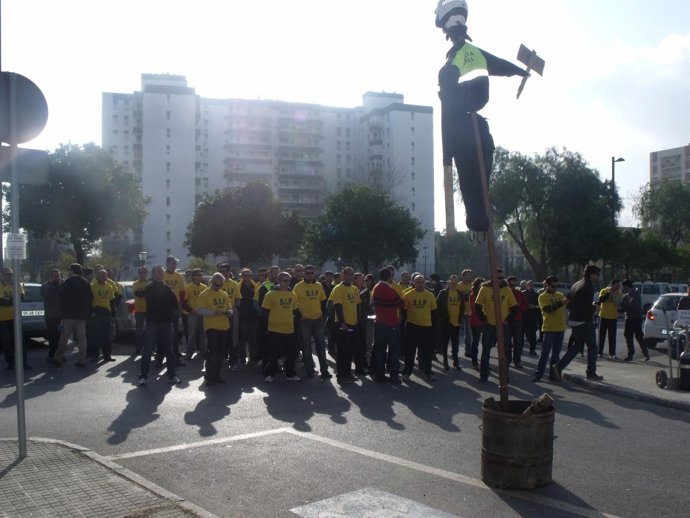Protesta De Policías Locales De Jerez 