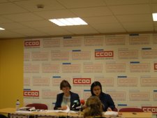 Mabel Pérez Y Silvia Parga Presentan El Informe De CC.OO. Sobre Las Mujeres